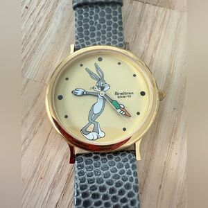 Vintage Armitron Warner bros looney tunes bugs bunny watch NEW BATTERY